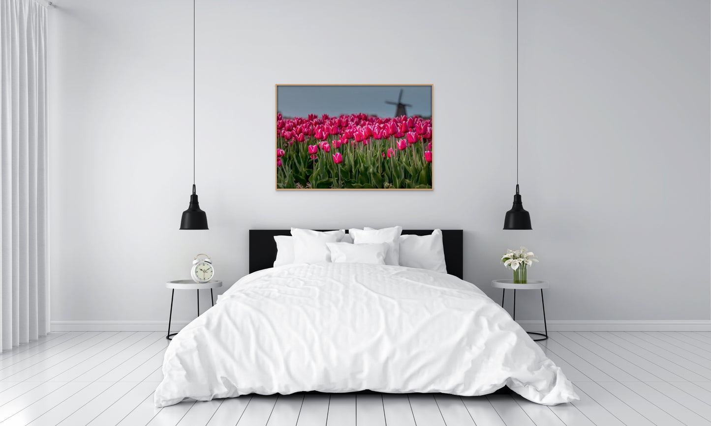 Framed Print: Fields of Scarlet Symphony