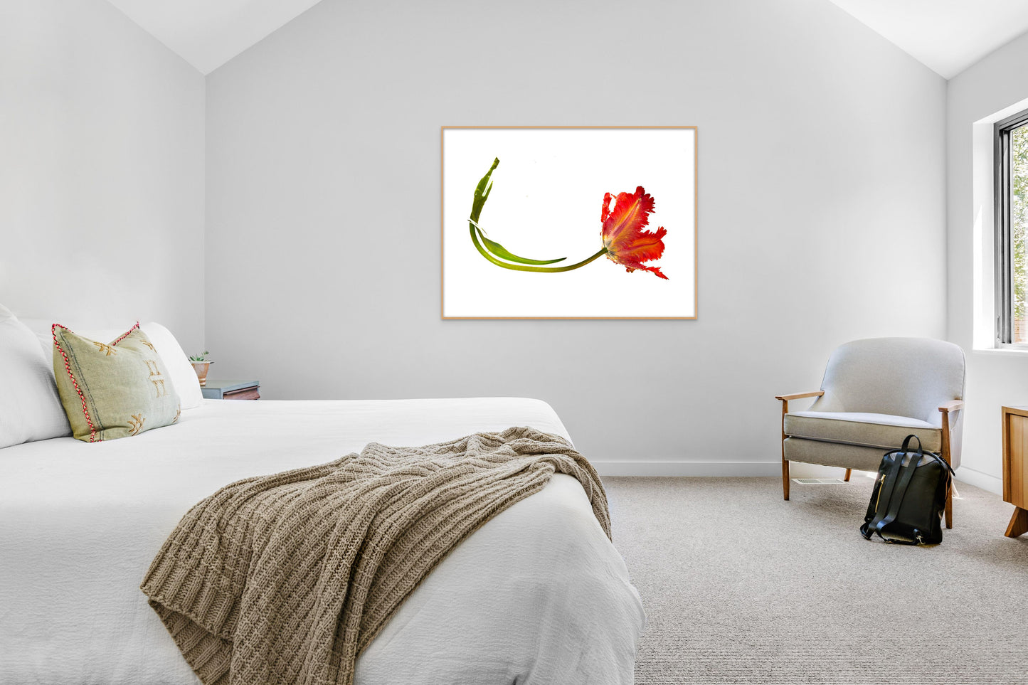 Framed Print: Solitary Elegance