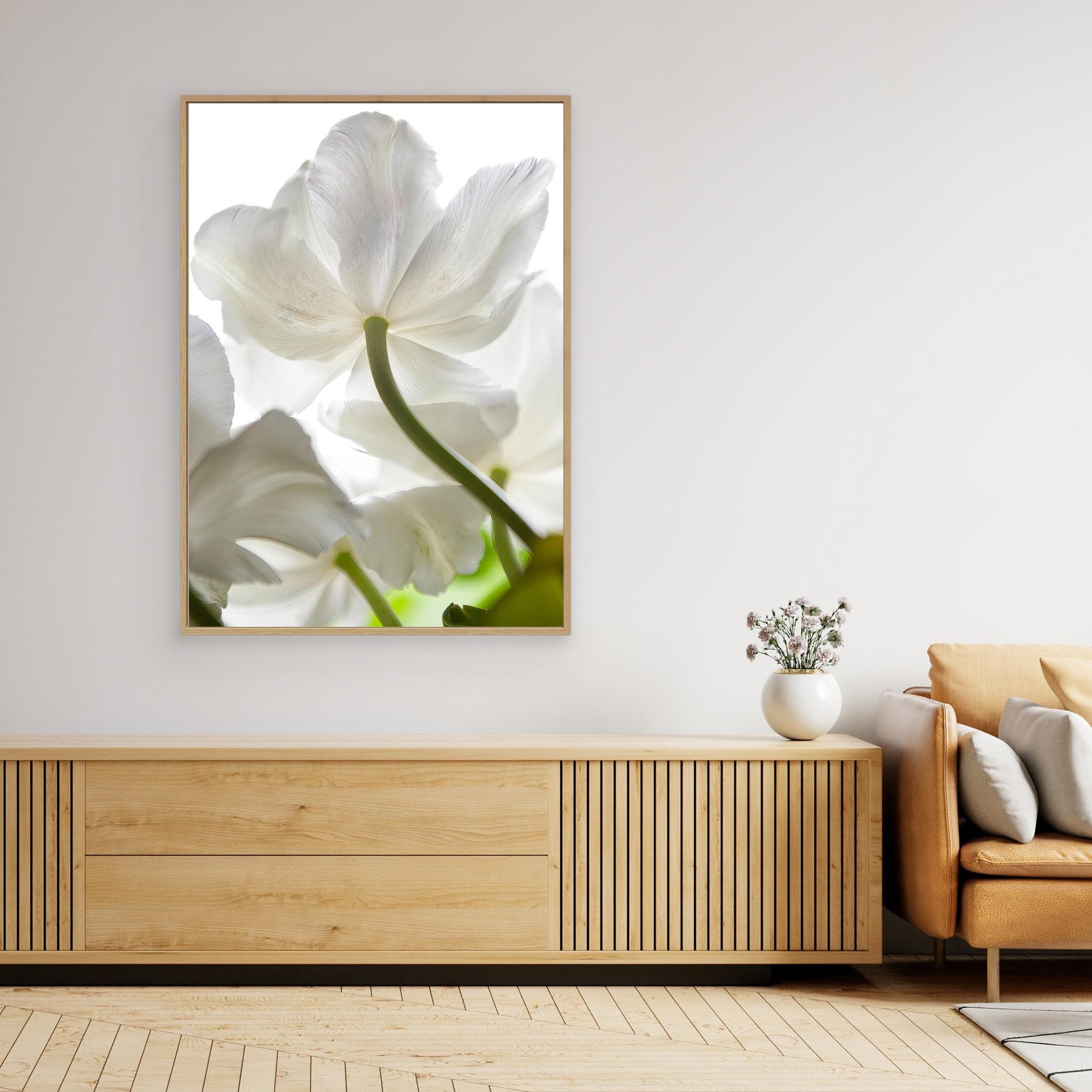Secret Beauty of White Tulips